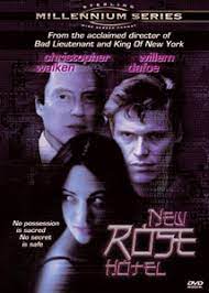 In un futuro dominato dalle multinazionali in continua guerra tra di loro, sandii, una ragazza poco di buono viene ingaggiata dagli americani per sedurre hiroshi. New Rose Hotel Film Wikipedia