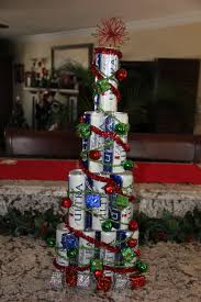 I Created This Christmas Tree Out Of Full Cans Of Beer For A Friend Of Mine I Beer Can Christmas Tree Christmas Tree With Presents How To Make Christmas Tree