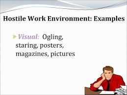 Jun 18, 2020 · generally, to prove a hostile workplace claim you must show that: Visual Examples Of A Hostile Work Environment