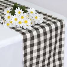 Black And White Checkered Table Runner Buffalo Plaid Table Runner Black White Gingham Polyester Checkered Table Runner Restaurant Table Tops Decor Table Runners