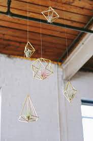 A Geometric Modern Shoot Styled At Ambient Plus Studios Geometric Decor Diy Geometric Decor Geometric Terrarium