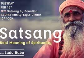 Donation-based event : Satsang with Ladu Baba We invite you to come  together in a satsang—spiritual gathering, to listen to a religious  discourse led Ladu Baba as he shares the true meaning