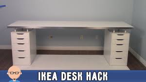 new home office ikea desk hack youtube