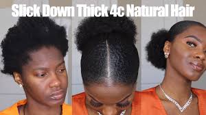 Maybe you would like to learn more about one of these? How Adanna Slicks Down Her Sister S Thick 4c Natural Hair The Style Looks Amazing African American Hairstyle Videos Aahv