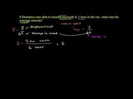 Calculating Average Velocity Or Speed Youtube Physics Science Velocity
