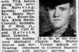 East Tennessee Veterans Memorial Association — Shell, Joseph A.