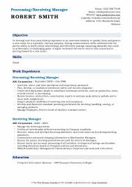 Check spelling or type a new query. Receiving Manager Resume Samples Qwikresume