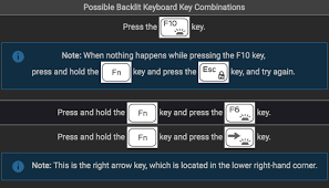 It might be necessary to press the fn (function) key at the same time. How To Enable Your Keyboard Backlight In Windows 10