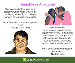 Amiable Vs Amicable Learn English Words English Words Learn English