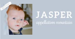 Names that end with h; Baby Name Jasper Vintage Gentleman Appellation Mountain