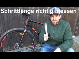 Fahrrad Schrittlange Messen Fur Die Rahmengrosse Fahrradgrosse Fahrradrahmen Youtube