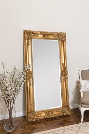 Vesely Leaner Full Length Mirror Gold Floor Mirror Floor Mirror Full Body Mirror