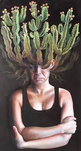 Professional service, friendly crew, and painting contractor in thousand oaks. Cactus Head Painting By Mark Mulholland Saatchi Art