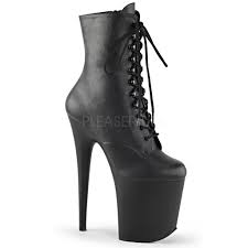 Pleaser Usa Flamingo 1020 8inch Pleaser Boots Matte Black Pole Junkie