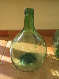 15¾ tall and 10¼ wide. Vintage Circa 1940 1950 V Ayelense 10 Superb Shape Glass Etsy Green Glass Bottles Bottles For Sale Green Glass