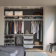 Boaxel 4 Sezioni Bianco Ikea It In 2021 Wardrobe Shelving Ikea Clothes Rail