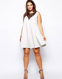 Study Shows It S Actually Average Size Models That Sell Clothes White Swing Dress Dresses For Teens Party Dress Short