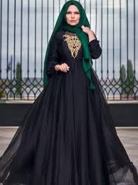 Modanisa Abiye Modelleri 19 Sifon Elbise The Dress Siyah Abiye