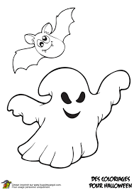 coloriage chauve souris et fantome dessin gratuit a imprimer chat chien