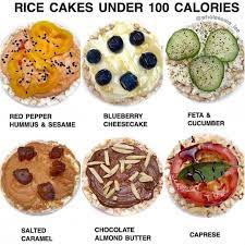 Calorie density = 3.87 3.87 calories in 1 gram of rice cakes. Health On Instagram Here Are Some Of My Favorite Low Calorie Rice Cake Toppings Rice Cake Recipes Healthy Healthy Snacks Recipes Rice Cake Snacks