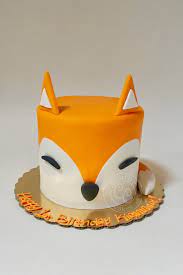 Baby Fox Cake For First Birthday Or Baby Shower By Creative Cakes Bakery In Tinley Park And Naperville Illino 15th Birthday Cakes Fox Cake First Birthday Cakes