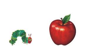 On monday, he ate through one apple; The Very Hungry Caterpillar