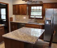 Moline Illinois Kitchen With Nevasca Mist Granite And Koch Cabinetry Remodeled From Start To Finish By Village Home Small Kitchen Island Small Kitchen Kitchen