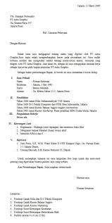 Dengan dibuatnya surat ini untuk menyampaikan permohonan kepada. Download 20 Contoh Penulisan Surat Lamaran Kerja Berbagai Posisi