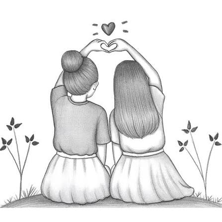 Best Friends Forever ❤️✨ | Cute Friendship Drawing ✏️ #BestFriends #FriendshipDrawing #PencilDrawing #Drawing #Sketch #Art #BestFriend #CuteDrawing #Friendship #PencilSketch #DrawingIdeas #ArtReels #Sketching #InstagramArt #DrawingReels #Drawingneelu