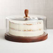 Shop Prospect Wood Base Dome Server We Ve Elevated Mixed Materials To An Art In Our Prospect Collec Glass Serving Bowls Cake Stand With Dome Cake Plates Stand