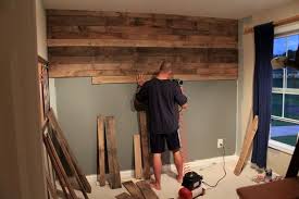 Grab those plucked apart pieces of pallets having multiple different tones of wood and go for a direct wall paneling of that that background bedroom wall! Boys Bedroom Diy Pallet Wall Wood Pallet Wall Pallet Wall