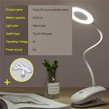 Not only does a good and appropriate table lamp serve for illumination, but it also safeguards the eyes of the customer. Buy Led Eye Protection Reading Lamp Clip Rechargeable Ring Table Lamp Bedroom Lamp At Affordable Prices Price 14 Usd Free Shipping Real Reviews With Photos Joom