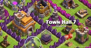At seventh level a small battlement with a wooden floor gets added to the back left corner of the roof. Advanced Town Hall 7 Guide Clash Of Clans Land