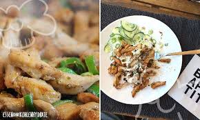 Selbstgemachtes Hahnchen Gyros An Gurkensalat Rezept Hahnchen Gyros Gyros Rezepte