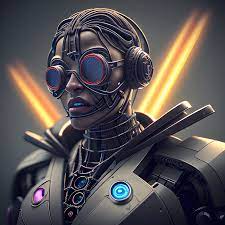 A complex 3D render of a cyborg dr. Dre in the night, bat wings ... -  Arthub.ai