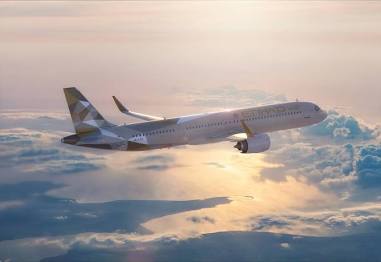 Etihad Airways Inflight, AI generated