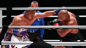 Nevertheless, tyson, 54, and jones, 51, will lace up the gloves one more time for an exhibition event in los angeles that has got the boxing world talking. Mike Tyson Vs Roy Jones Jr Fight Results Boxing Exhibition Ends In Unofficial Draw Sporting News