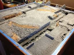 Epic Detail On This Gaming Table Wargaming Terrain Warhammer Terrain Miniature Wargaming
