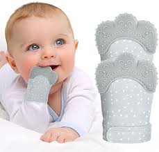 Amazon.com : PBnJ baby Silicone Infant Teething Mitten Teether Glove Mitt  Toy