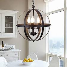 Maybe you would like to learn more about one of these? Ganeed Pendant Light Industrial Globe Pendant Lighting Vintage Chandelier Spherical Hanging Light Ceiling Light Fixture For Kitchen Island Dining Table Farmhouse Buy Online At Best Price In Uae Amazon Ae