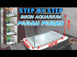 Aquarium siap dipasang di ruangan rumah. Trik Dan Cara Membuat Aquarium Youtube