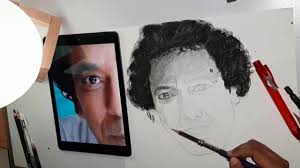 How To Draw Eyes Mohamed Mounir رسم العيون محمد منير Eye Drawing Drawings Polaroid Film