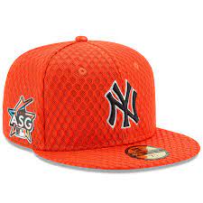 Men S New York Yankees New Era Orange 2017 Home Run Derby Side Patch 59fifty Fitted Hat Fitted Hats New Era Yankees Fitted Hat