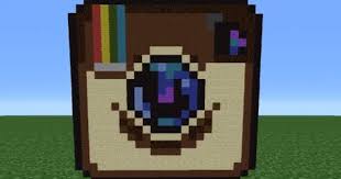 Minecraft Tutorial How To Make The Instagram Logo Minecraft Tutorial Instagram Logo Snapchat Logo