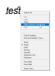 In document a (the original document), select the text containing the tracked changes that you want to paste into document b (the word: Paste Text In Photoshop Without Styling Graphic Design Stack Exchange