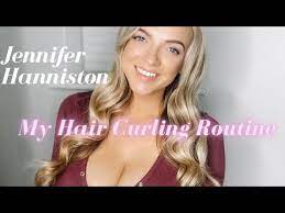 Jennifer Hanniston's hair curling routine - YouTube