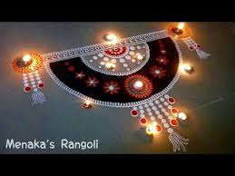 How To Make Unique Rangoli Design Using Kitchen Utensil Fork And Tea Cups Artkala 309 Rangoli Designs Rangoli Designs Diwali Simple Rangoli Designs Images
