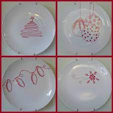 Sense And Simplicity Diy Christmas Plate Christmas Plates Christmas Dishes