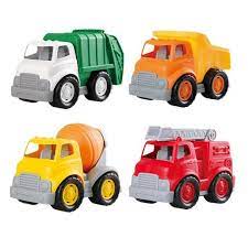 descuento del 20 playgo pack 4 camiones camion de basura camion de bomberos juguetes para ninas