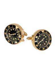 Rhodium Watch Cufflinks In Gold Hawes Curtis Usa